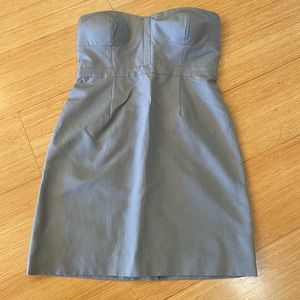 J. Crew Strapless Twill Mini Dress